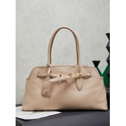 Borse Tote Miumiu Adventure Nappa 5BG310 Crema