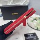 Replica Borse Dettagli perfetti Portafoglio Chanel con cerniera pelle trapuntata rosso caviale firmate