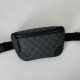 Cloni Marsupio piccolo Gucci GG Emblem Uomo 821165 nero firmate