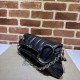Cloni Borsa a tracolla Gucci Horsebit Chain tela GG 764255 Nero firmate