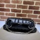 Cloni Borsa a tracolla Gucci Horsebit Chain tela GG 764255 Nero firmate