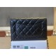 Replica di lusso Portafoglio Chanel trapuntato in caviale perlato con catena Woc Nero Imitazioni Cloni Portafoglio Chanel trapuntato in caviale perlato con catena Woc Nero firmate