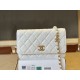 Replica di lusso Borse Portafoglio Chanel trapuntato in caviale perlato con catena Woc Bianco Imitazioni Replica Borse Portafoglio Chanel trapuntato in caviale perlato con catena Woc Bianco firmate