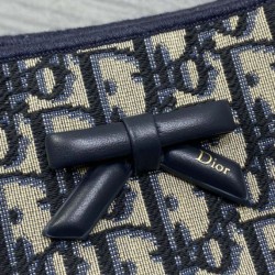 Replica di lusso Borsa 1:1 Shopping Dior piccola/grande jacquard blu Dior Oblique Imitazioni Cloni Borsa Replica Shopping Dior piccola/grande jacquard blu Dior Oblique firmate