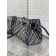 Replica di lusso Borsa 1:1 Shopping Dior piccola/grande jacquard blu Dior Oblique Imitazioni Cloni Borsa Replica Shopping Dior piccola/grande jacquard blu Dior Oblique firmate