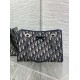 Replica di lusso Borsa 1:1 Shopping Dior piccola/grande jacquard blu Dior Oblique Imitazioni Cloni Borsa Replica Shopping Dior piccola/grande jacquard blu Dior Oblique firmate