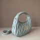 Cloni Borsa hobo mini/piccolo Miu Miu Wander Matelasse Blu firmate