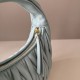 Cloni Borsa hobo mini/piccolo Miu Miu Wander Matelasse Blu firmate
