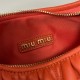 Cloni Borsa hobo mini/piccolo Miu Miu Wander Matelasse Arancia firmate