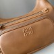 Replica di lusso Borsa a tracolla Miu Miu Pocket Nappa 5BC189 Caramello Imitazioni Cloni Borsa a tracolla Miu Miu Pocket Nappa 5BC189 Caramello firmate