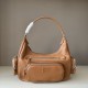 Replica di lusso Borsa a tracolla Miu Miu Pocket Nappa 5BC189 Caramello Imitazioni Cloni Borsa a tracolla Miu Miu Pocket Nappa 5BC189 Caramello firmate
