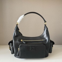 Borsa a tracolla Miu Miu Pocket Nappa 5BC189 Nero