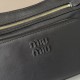 Replica di lusso Borsa a tracolla Miu Miu Pocket Nappa 5BC189 Nero Imitazioni Cloni Borsa a tracolla Miu Miu Pocket Nappa 5BC189 Nero firmate