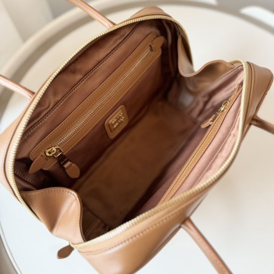 Replica di lusso Borsa a mano Miu Miu Beau 5BB172 Marrone Imitazioni Cloni Borsa a mano Miu Miu Beau 5BB172 Marrone firmate