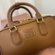 Replica di lusso Borse Imitazioni a mano Miu Miu Arcadie 5BB142 Marrone Imitazioni Cloni Borse Imitazioni a mano Miu Miu Arcadie 5BB142 Marrone firmate