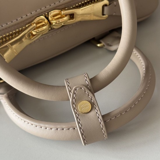 Replica di lusso Borse Firmate a mano Miu Miu Arcadie 5BB142 Beige Imitazioni Cloni Borse Firmate Replica a mano Miu Miu Arcadie 5BB142 Beige firmate