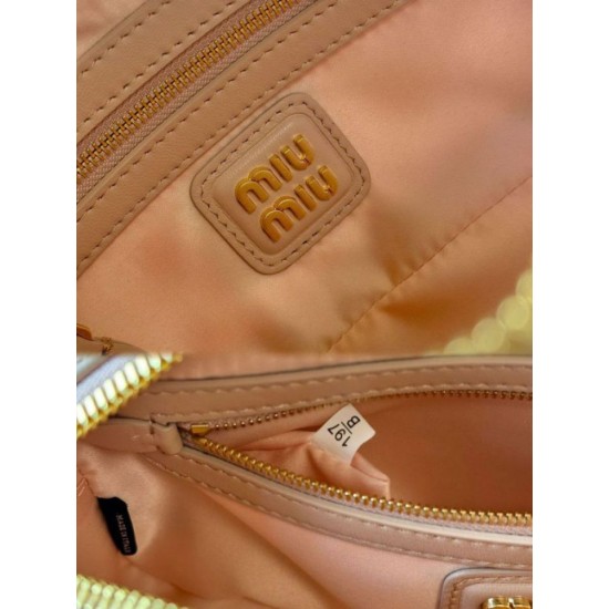 Replica di lusso Borsa a mano Miu Miu Arcadie Matelassé Nappa 5BB142 marrone Imitazioni Cloni Borsa a mano Miu Miu Arcadie Matelassé Nappa 5BB142 marrone firmate