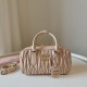 Replica di lusso Borsa a mano Miu Miu Arcadie Matelassé Nappa 5BB142 marrone Imitazioni Cloni Borsa a mano Miu Miu Arcadie Matelassé Nappa 5BB142 marrone firmate