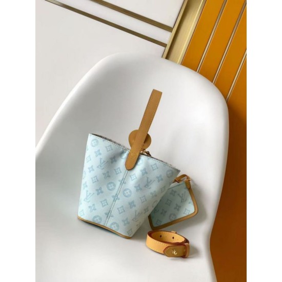 Replica di lusso Borsa tote Louis Vuitton Romance All In BB M27529 Blue Imitazioni Cloni Borsa tote Louis Vuitton Romance All In BB M27529 Blue firmate