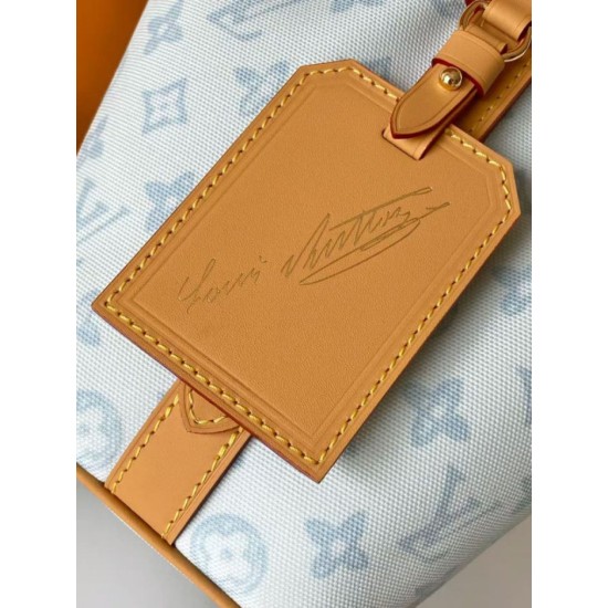 Replica di lusso Borsa tote Louis Vuitton Romance All In BB M27529 Blue Imitazioni Cloni Borsa tote Louis Vuitton Romance All In BB M27529 Blue firmate