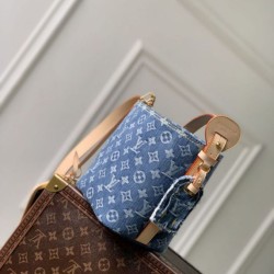 Replica di lusso Borse a secchiello in denim Louis Vuitton All In BB M28107 Imitazioni Replica Borse a secchiello in denim Louis Vuitton All In BB M28107 firmate