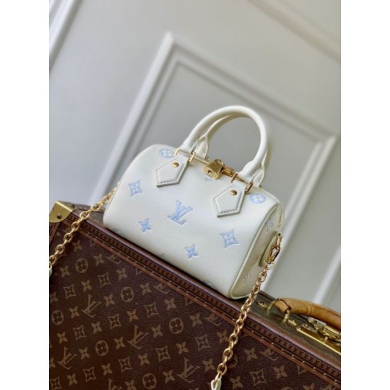 Cloni Borse Replica Louis Vuitton Speedy Bandoulière 20 M28314 blu firmate
