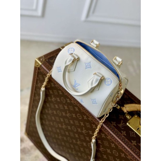Cloni Borse Replica Louis Vuitton Speedy Bandoulière 20 M28314 blu firmate