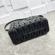 Replica di lusso Borsa tote Miu Miu in pelle nappa trapuntata nera Imitazioni Cloni Borsa tote Miu Miu in pelle nappa trapuntata nera firmate