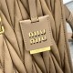 Cloni Borsa tote Miu Miu in pelle nappa trapuntata marrone firmate