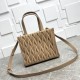 Cloni Borsa tote Miu Miu in pelle nappa trapuntata marrone firmate