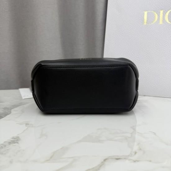 Replica di lusso Borsa a tracolla Dior Bow nera Imitazioni Cloni Borsa a tracolla Dior Bow nera firmate