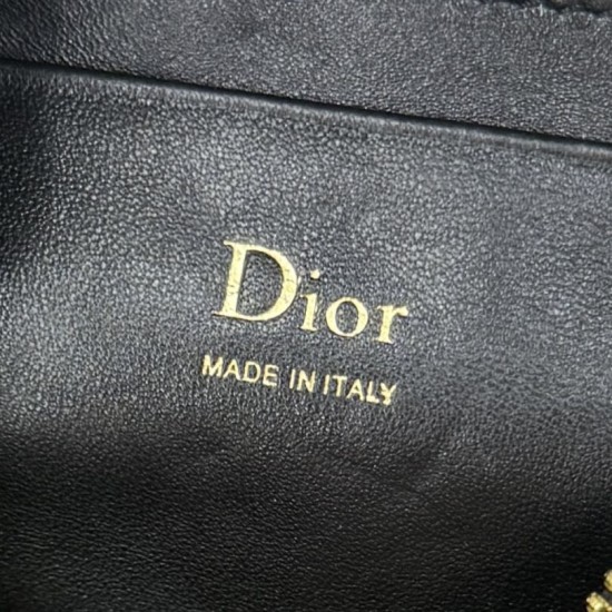 Replica di lusso Borsa a tracolla Dior Bow nera Imitazioni Cloni Borsa a tracolla Dior Bow nera firmate