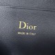 Replica di lusso Pochette Borse Dior Bow Dior jacquard Oblique con motivo blu Imitazioni Cloni Pochette Borse Dior Bow Dior jacquard Oblique con motivo blu firmate