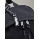 Replica di lusso Zaino YSL Saint Laurent City tela con finiture pelle nero Imitazioni Cloni Zaino YSL Saint Laurent City tela con finiture pelle nero firmate