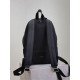 Replica di lusso Zaino YSL Saint Laurent City tela con finiture pelle nero Imitazioni Cloni Zaino YSL Saint Laurent City tela con finiture pelle nero firmate