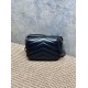 Replica di lusso Borse fedele mini Loulou YSL Saint Laurent Nero Imitazioni Cloni Borse Replica fedele mini Loulou YSL Saint Laurent Nero firmate