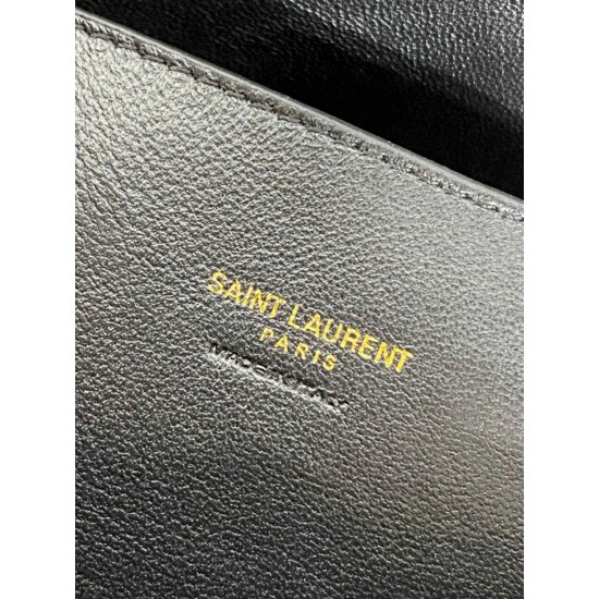 Replica di lusso Borse fedele mini Loulou YSL Saint Laurent Nero Imitazioni Cloni Borse Replica fedele mini Loulou YSL Saint Laurent Nero firmate