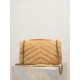 Replica di lusso YSL Saint Laurent LouLou Medium in camoscio trapuntato marrone Imitazioni Cloni YSL Saint Laurent LouLou Medium in camoscio trapuntato marrone firmate