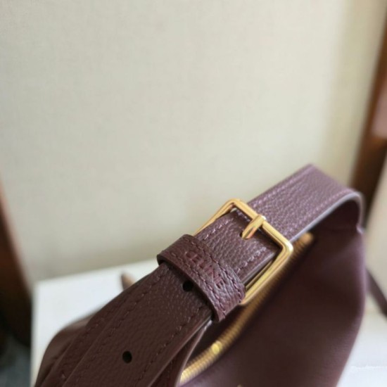 Replica di lusso Borsa a tracolla Celine Lulu per adolescenti Borgogna Imitazioni Cloni Borsa a tracolla Celine Lulu per adolescenti Borgogna firmate