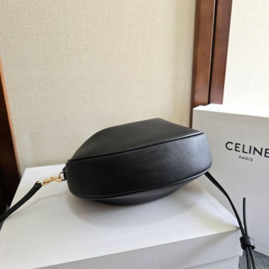 Replica di lusso Borse a tracolla Celine Lulu per adolescenti Nero Imitazioni Replica Borse a tracolla Celine Lulu per adolescenti Nero firmate