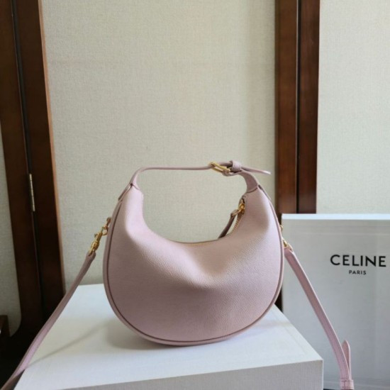 Replica di lusso Borsa a tracolla Celine Lulu per adolescenti Rosa Imitazioni Cloni Borsa a tracolla Celine Lulu per adolescenti Rosa firmate