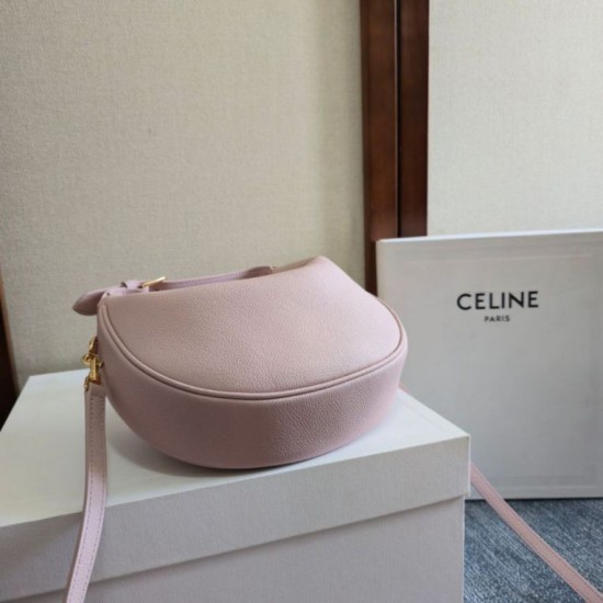 Replica di lusso Borsa a tracolla Celine Lulu per adolescenti Rosa Imitazioni Cloni Borsa a tracolla Celine Lulu per adolescenti Rosa firmate