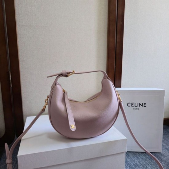 Replica di lusso Borsa a tracolla Celine Lulu per adolescenti Rosa Imitazioni Cloni Borsa a tracolla Celine Lulu per adolescenti Rosa firmate
