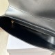 Replica di lusso Borse a tracolla media Celine Polly Nero Imitazioni Cloni Borse Replica a tracolla media Celine Polly Nero firmate
