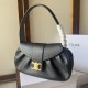 Replica di lusso Borse a tracolla media Celine Polly Nero Imitazioni Cloni Borse Replica a tracolla media Celine Polly Nero firmate