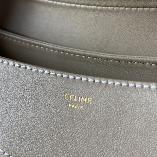 Replica di lusso Borse Alta Qualità a tracolla media Celine Polly Beige Imitazioni Cloni Borse Replica Alta Qualità a tracolla media Celine Polly Beige firmate