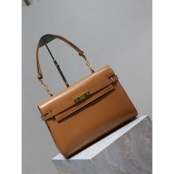 Borsa a tracolla YSL Saint Laurent Manhattan marrone Borsa a tracolla YSL Saint Laurent Manhattan marrone