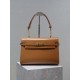 Replica di lusso Borsa a tracolla YSL Saint Laurent Manhattan marrone Imitazioni Cloni Borsa a tracolla YSL Saint Laurent Manhattan marrone firmate