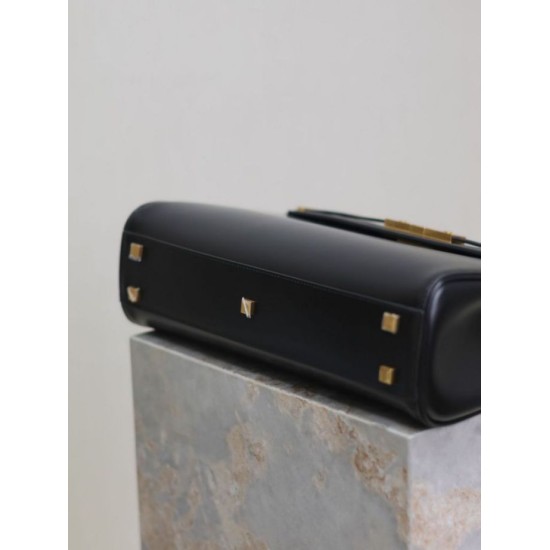 Replica di lusso Borsa a tracolla YSL Saint Laurent Manhattan Nera Imitazioni Cloni Borsa a tracolla YSL Saint Laurent Manhattan Nera firmate