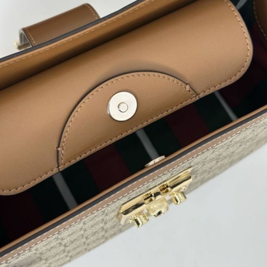 Replica di lusso Borse Gucci Padlock Small con manico superiore 838991 Marrone Imitazioni Cloni Borse Replica Gucci Padlock Small con manico superiore 838991 Marrone firmate